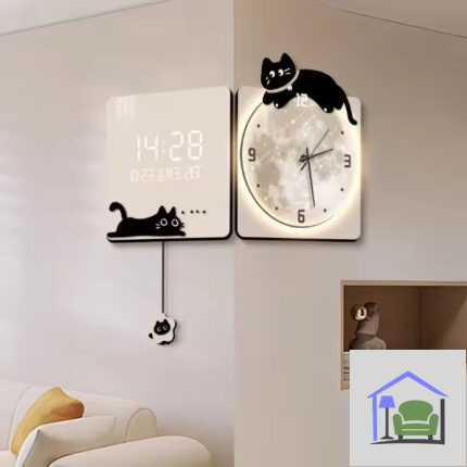 Modern LED Corner Wall Clock